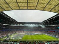 Wembley Stadium before the before the kick-off of the UEFA Euro 2020 final (11 July 2021).